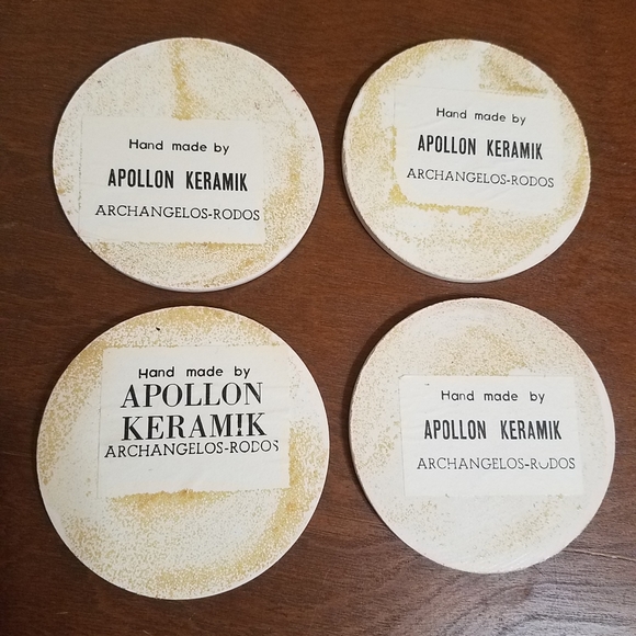 Apollon Keramik Handmade Ceramic Coasters - Picture 2 of 3
